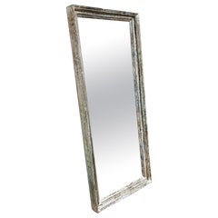 Grand miroir en teck peint à la main