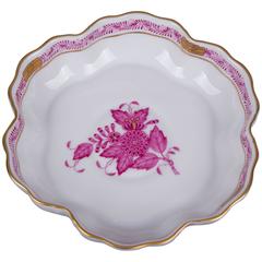 Herend Chinese Bouquet Raspberry Candy Dish