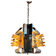 Vintage Exquisite Mazzega Murano Pendant Light by Carlo Nason, 1970