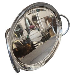 1980s Lino Sabattini Minimalist Silver Plated Oval Serving Tray