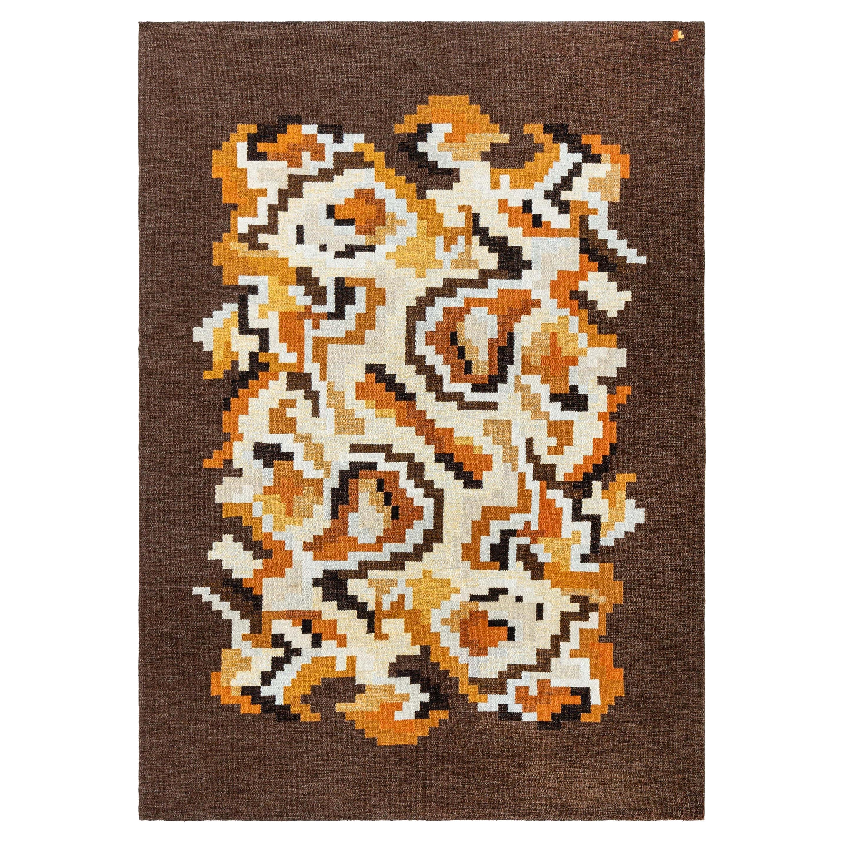 Doris Leslie Blau Vintage Swedish Rug by Erik Lundberg (Vavangarden