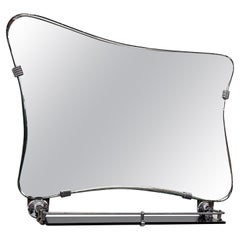 Italian Modern Asymmetrical Mirror With Shelf