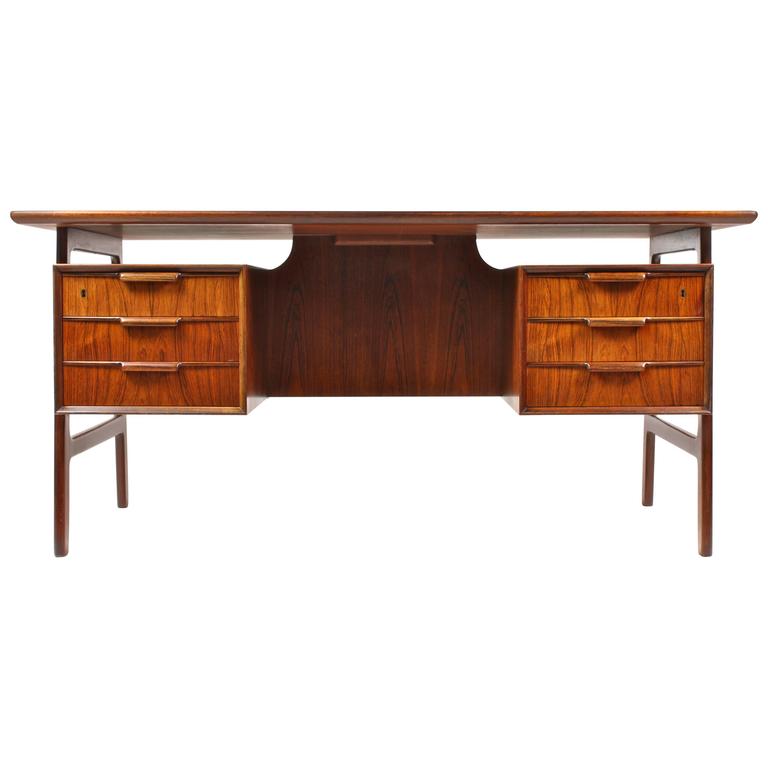 Oman Jun Desk in Rosewood at 1stDibs omann jun desk