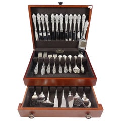 Sir Christopher by Wallace Sterling Silver Flatware Set for 12 Service 81 Pieces
