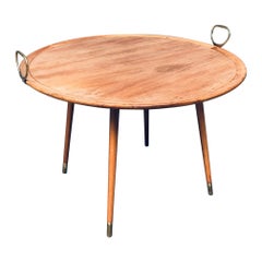 Mesa de centro o auxiliar TRAY de diseño moderno de mediados de siglo, Italia Años 60