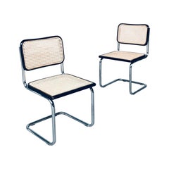 Ensemble de chaises de salle à manger CESCA au design Bauhaus, Italie, années 1980