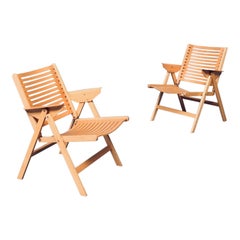 Midcentury Modern Design REX Folding Chairs by Nico Kralj for Stol Kamnik
