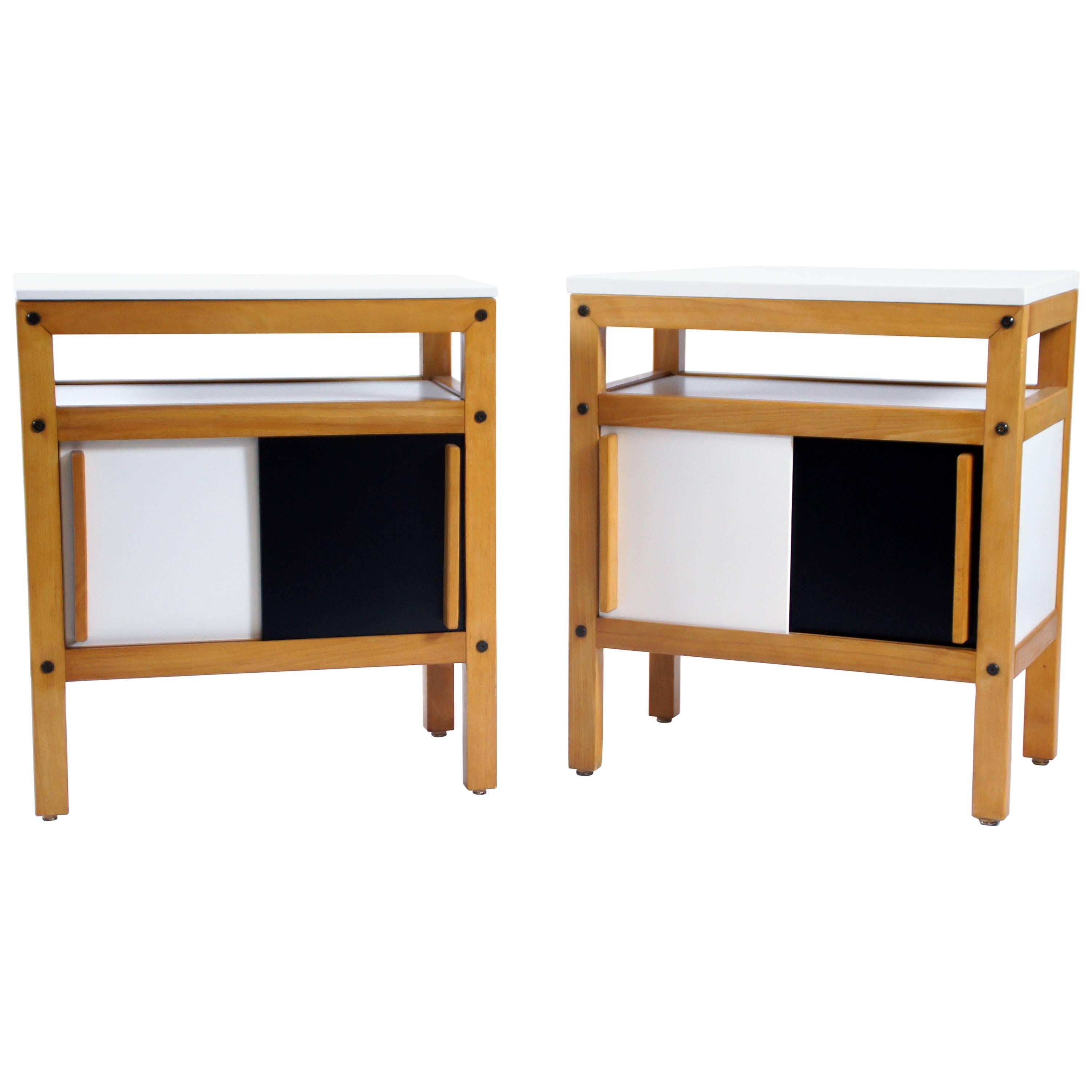 Pair of Bedsides by Andre Sornay, circa 1969 For Sale