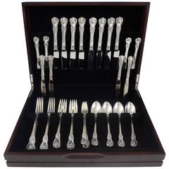 Old Master by Towle Sterling Silver Flatware Set 8 Service, Luncheon 48 Pieces