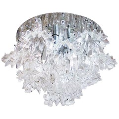 Grande lampadario ad incasso Aretusa in vetro di Murano di Barovier&Toso, anni '60