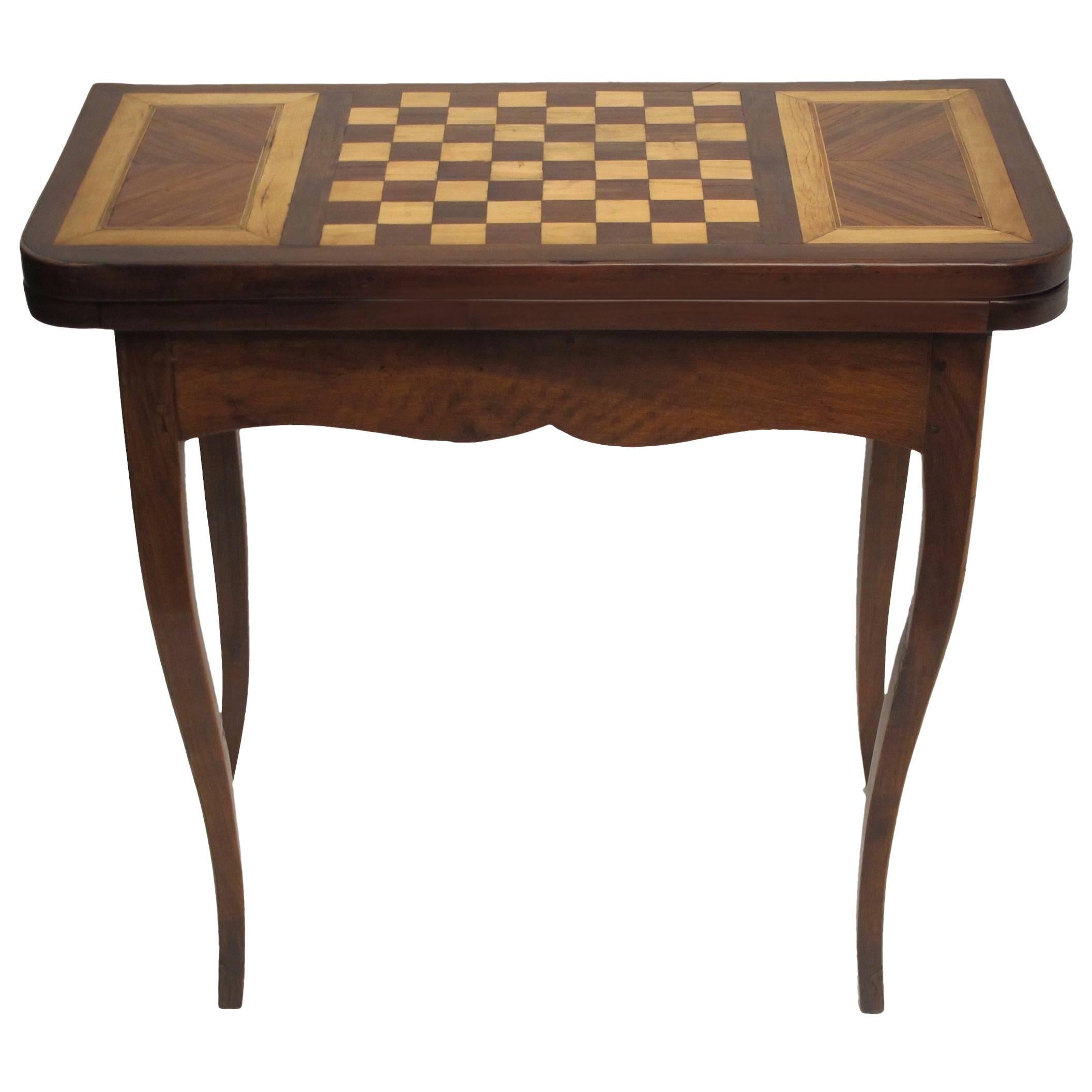 French Walnut Game Table