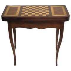 French Walnut Game Table