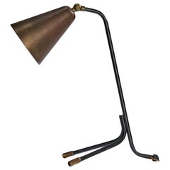 Svend Aage Holm Sørensen, Lampada da tavolo, Ottone, Metallo, Danimarca, anni '50