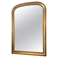 Gran espejo de madera dorada de época Louis Philippe