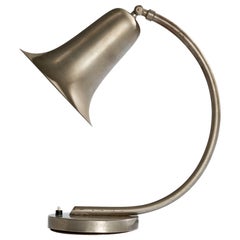 Lampada da tavolo di design tedesco, nichel, Germania, anni '20