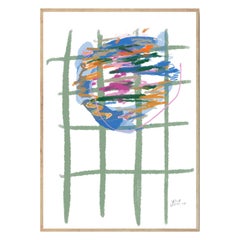 Lágrima Sobre el Mantel Abstrakter Kunstdruck von Leticia Gagetti - Größe A4