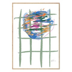 Lágrima Sobre el Mantel Abstrakter Kunstdruck von Leticia Gagetti - Größe A1