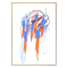 Flores y Vino Abstrakt Giclée Kunstdruck von Leticia Gagetti - Größe A4