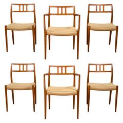 Set of Six Model 79 Teak Dining Chairs by Niels O. Møller ***Saturday Sale***