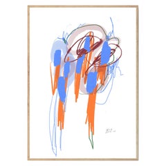 Flores y Vino Abstrakt Giclée Kunstdruck von Leticia Gagetti - Größe A2