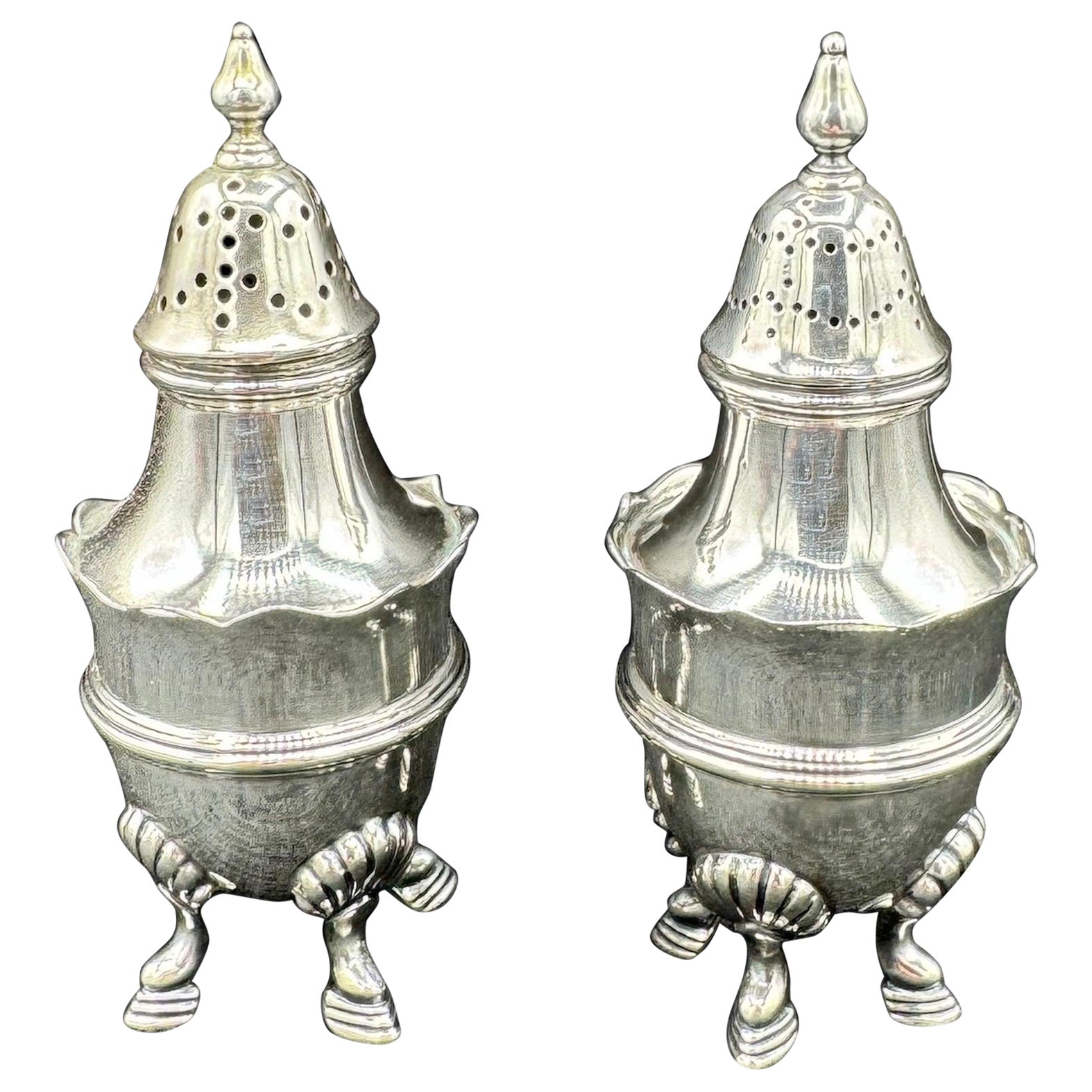 A Pair of Gorham Sterling Silver Salt & Pepper Shakers