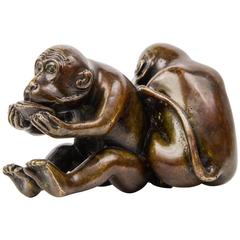 19th Century Japanese Bronze Monkeys