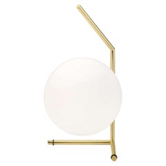 Lampe de table IC T1 Low 10 Anniversaire avec cadre en plaqué or 24 carats
