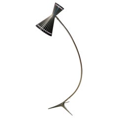 Very special brass floor lamp made by Kalmar, Austria 1950s.