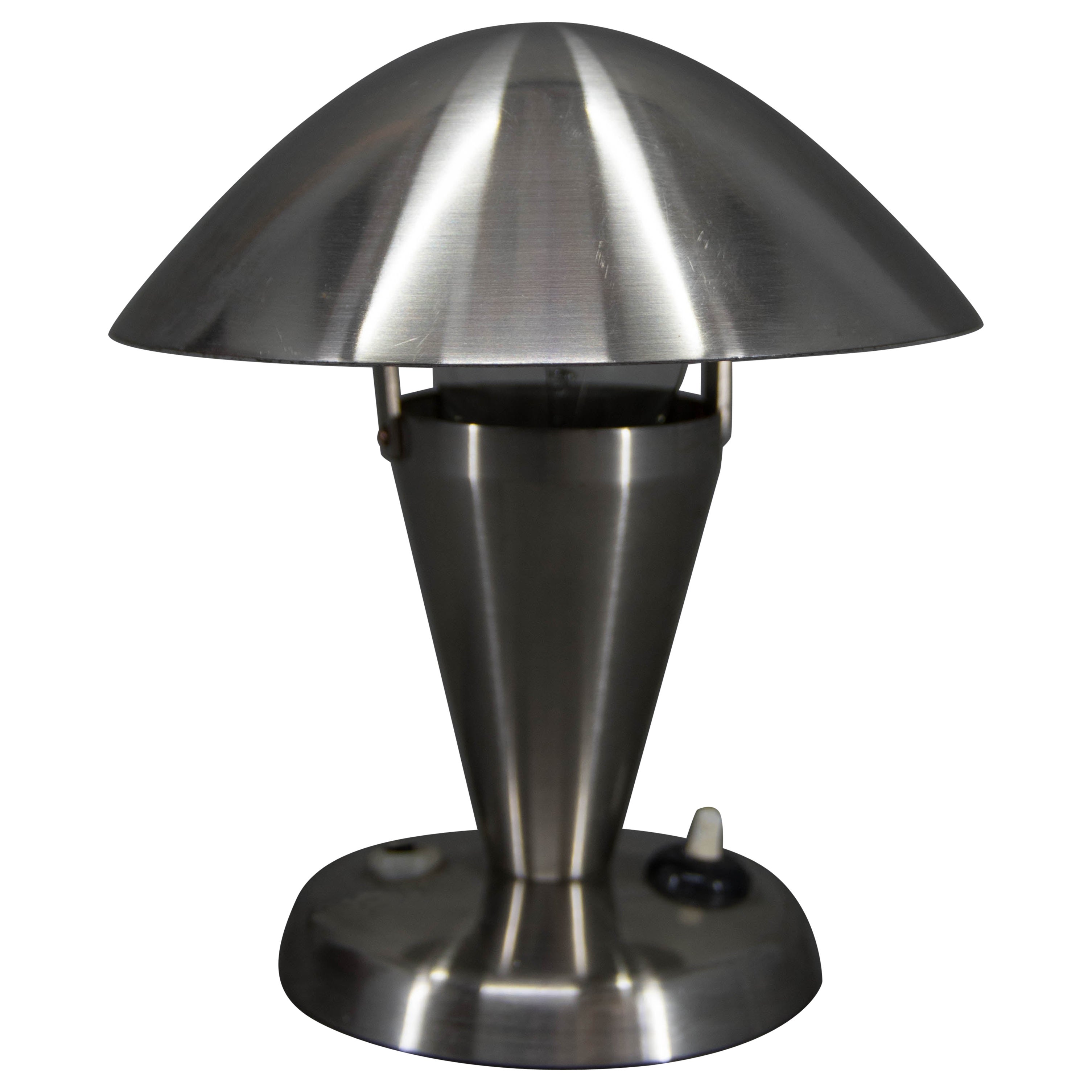 Bauhaus  Lampe de table Mushroom, Tchécoslovaquie, années 1930