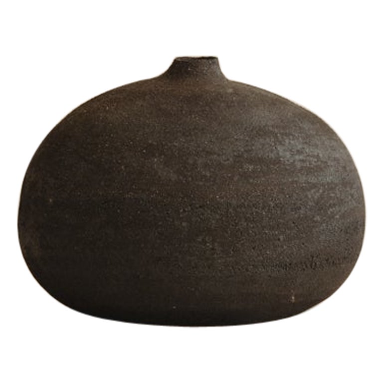 Keramikvase Antracite aus Keramik - Terra Kollektion III