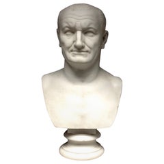 Vespasian Roman Emperor Bust Sculpture, 20th century