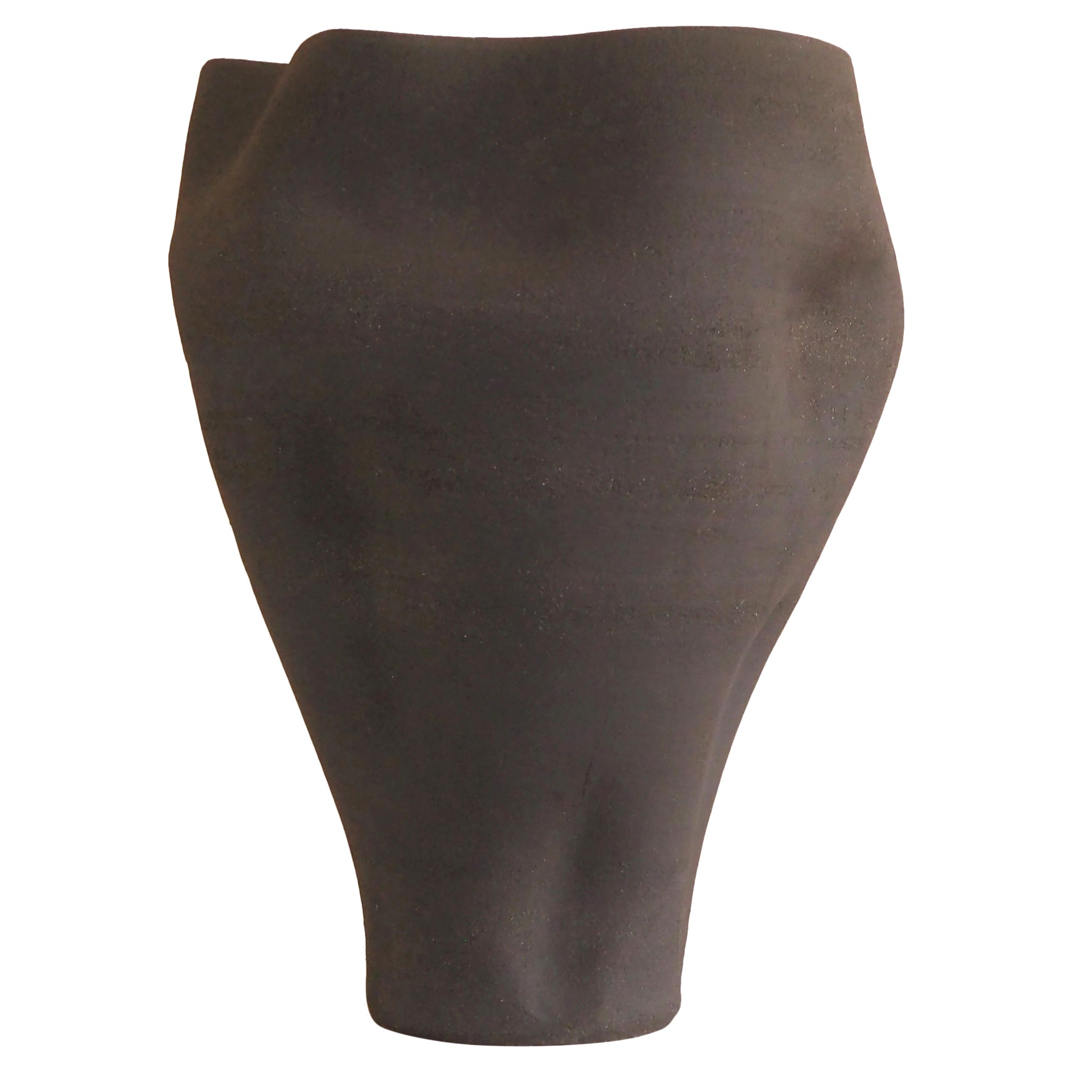 Vaso in ceramica antracite - Collection'S IV Terra