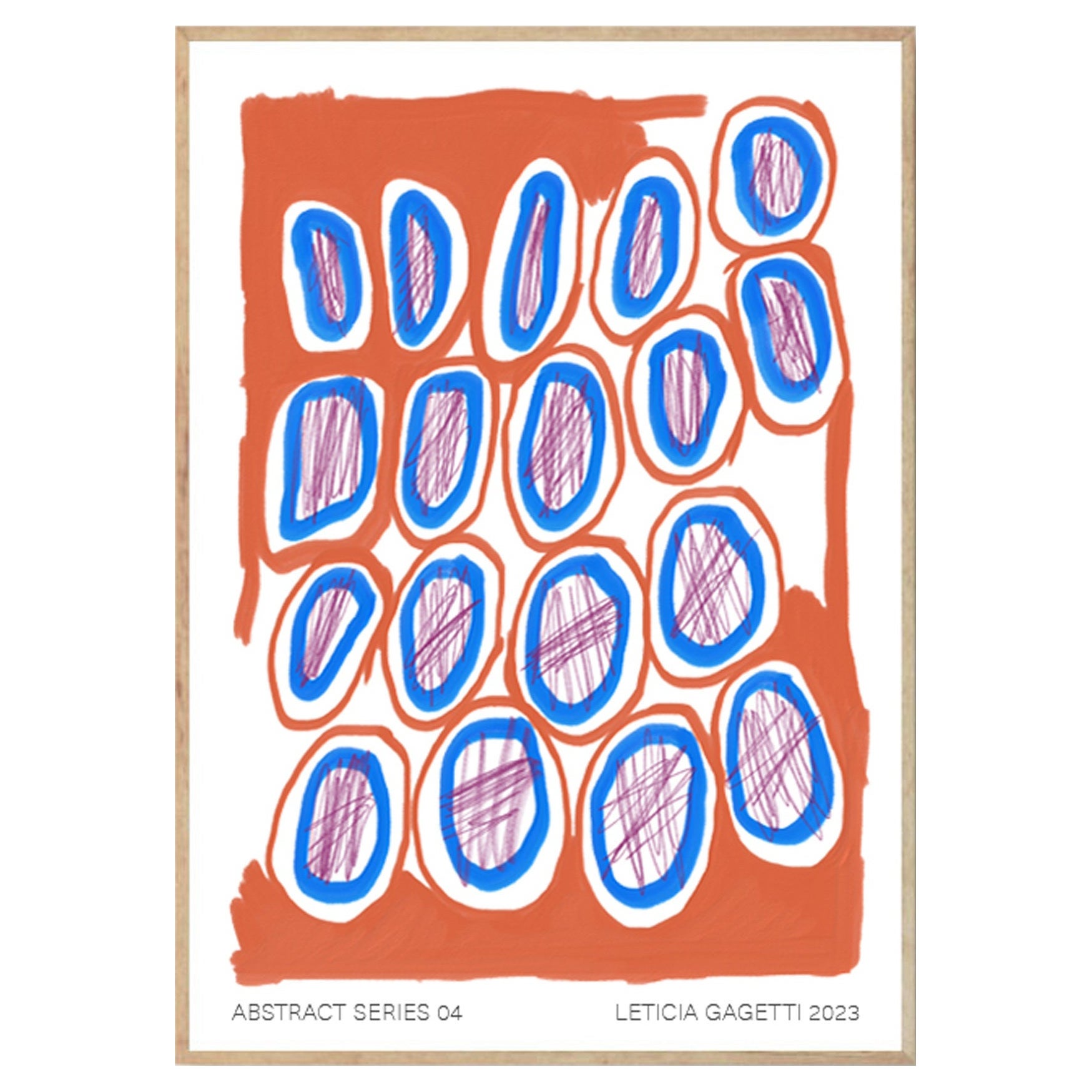 Stampa murale della serie Abstract di Leticia Gagetti #04 - Formato A3