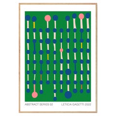 Abstrakte Serie Moderner Kunstdruck von Leticia Gagetti #02 - Format A4