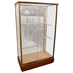 1975s Bronze, Wood and Glass Pastry Case. Paris, France.