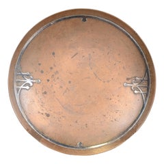 Heintz Arts & Crafts Sterling Silver on Bronze Dish or Catchall