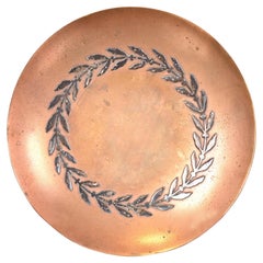 Heintz Arts & Crafts Sterling Silver on Bronze Dish or Catchall