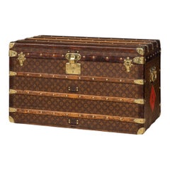 Antique 20thC Louis Vuitton Courier Trunk In Monogram Canvas, France c.1920