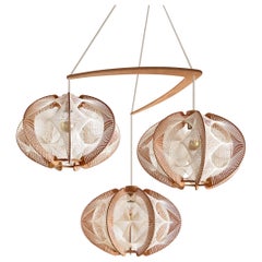 Lustre Echino à triple torsion par LAFABLIGHT