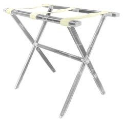 Table à plateaux ou porte-bagages en lucite Vintage Hollywood Regency