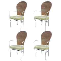 Set of Four Milo Baughman for Thayer Coggin High Back Dining Chairs