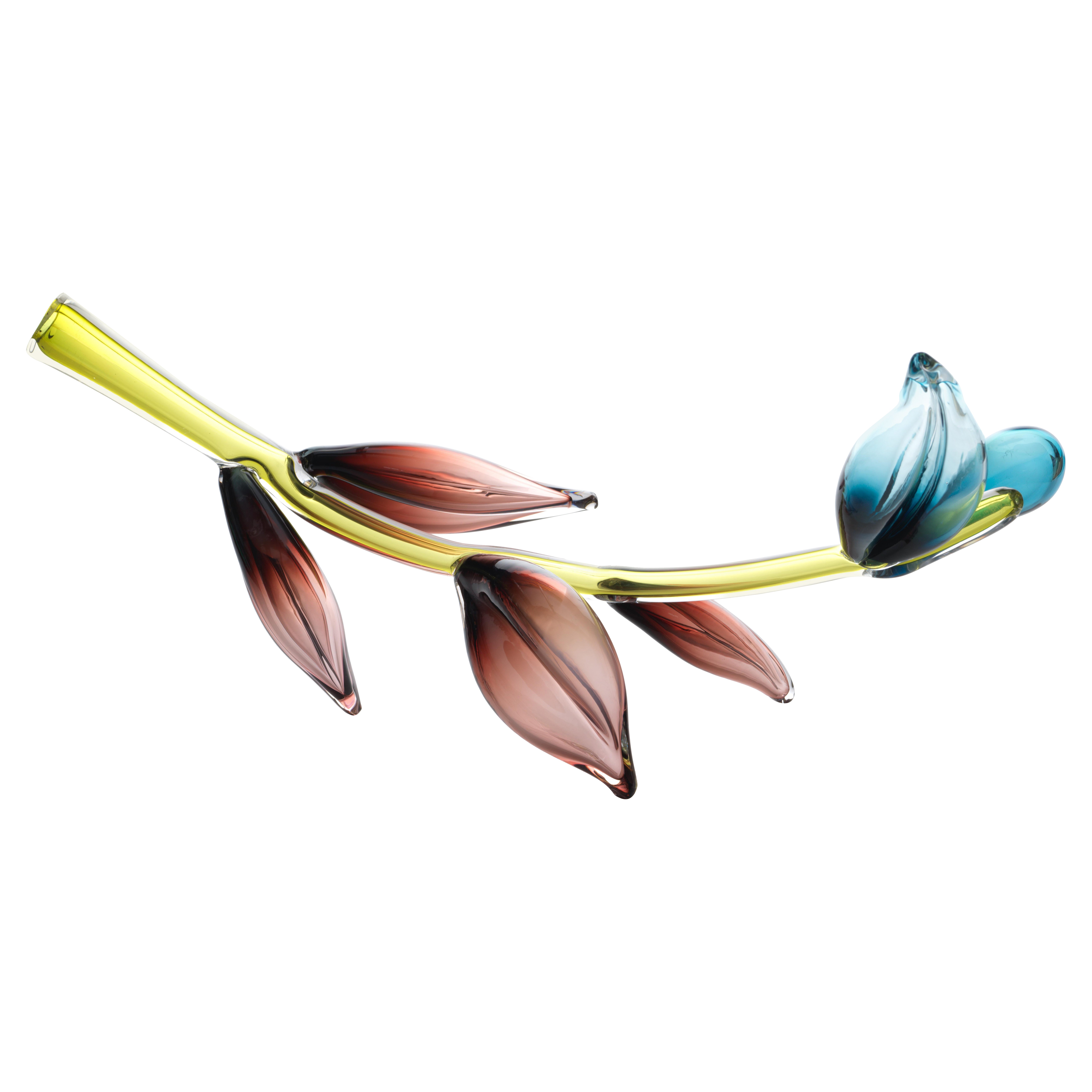 Multicolor Glass Flower Sculpture, Michèle Oberdieck