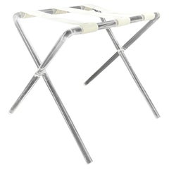 Table à plateaux ou porte-bagages en lucite Vintage Hollywood Regency
