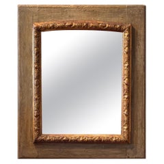 Specchio in legno dorato e vernice del XIX secolo