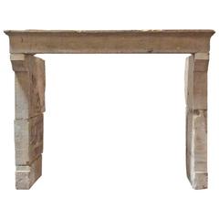Used Rustic Limestone Mantel