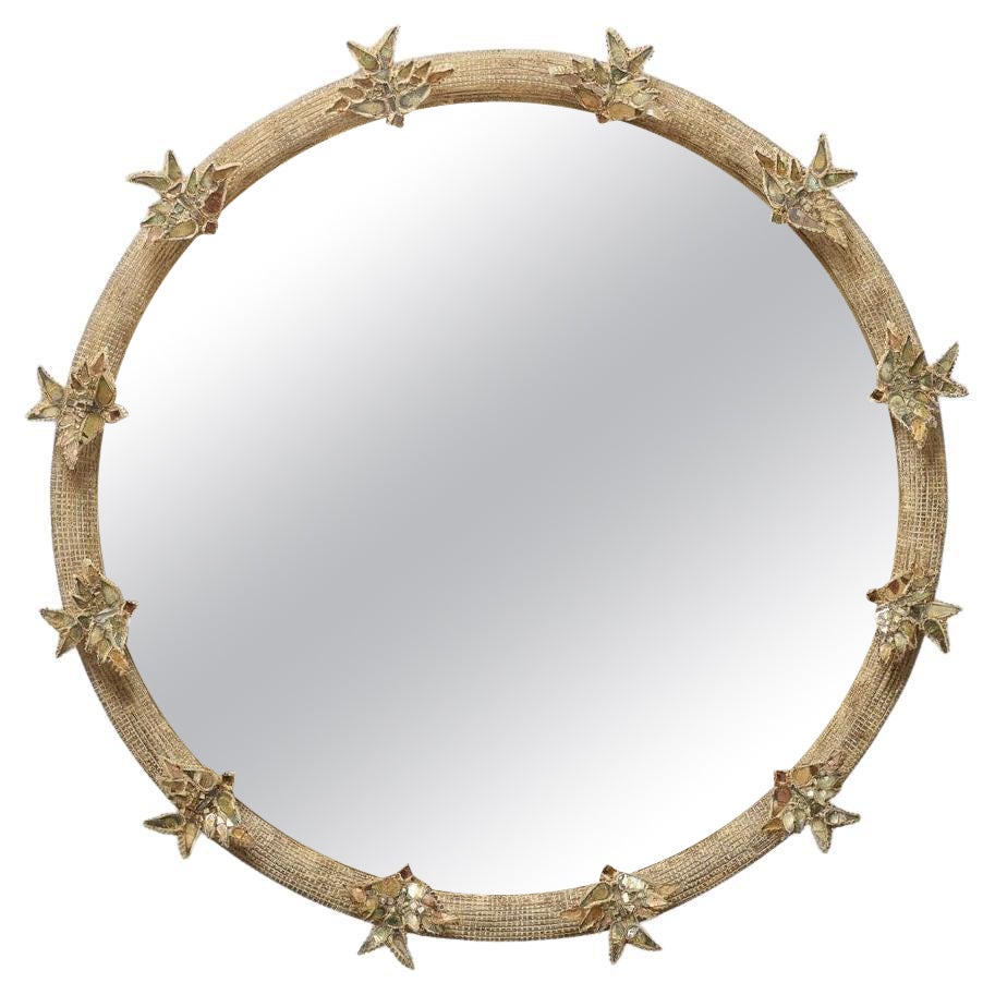 Exceptional Line Vautrin 'Aux Alouettes' mirror"