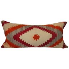 Large Navajo Eye Dazzler Bolster Pillow Antique Large Navajo Eye Dazzler Bolster Pillow