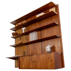 Finn Juhl 1962 Teakholz Wandschrank Sideboard-Schreibtisch BO71 Bovirke Mid Century Modern