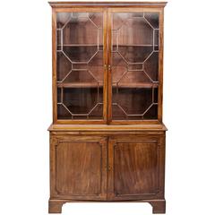 George II Two-Part Mahogany Bookcase 