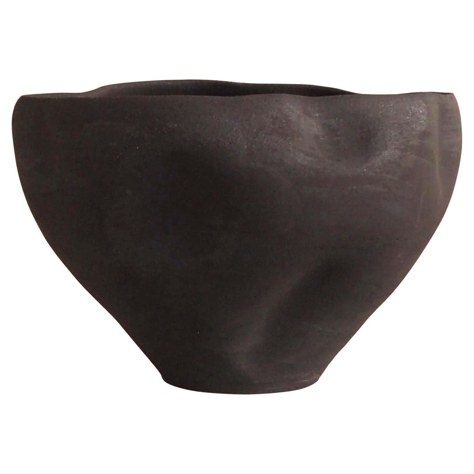 Vaso in ceramica antracite - Collection'S Terra